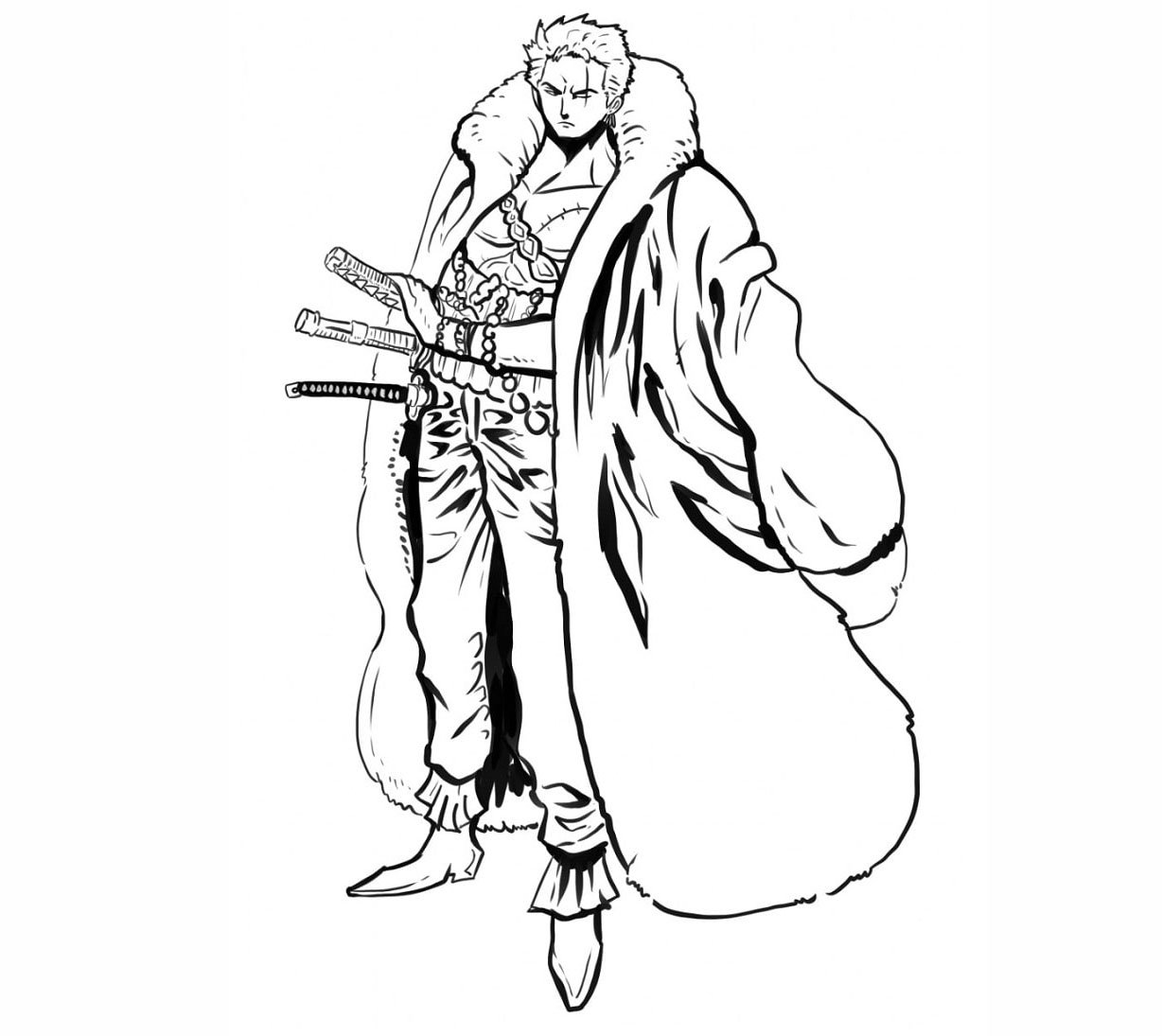 Siisti Zoro Värityskuva