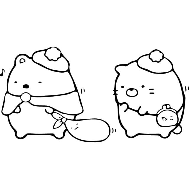 Sumikko Gurashi 2 Värityskuva