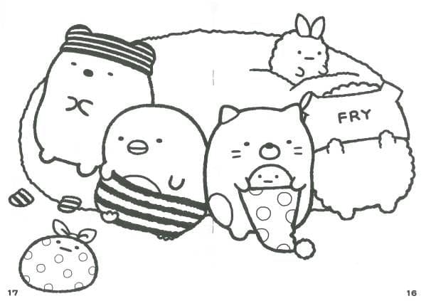Sumikko Gurashi 3 Värityskuva