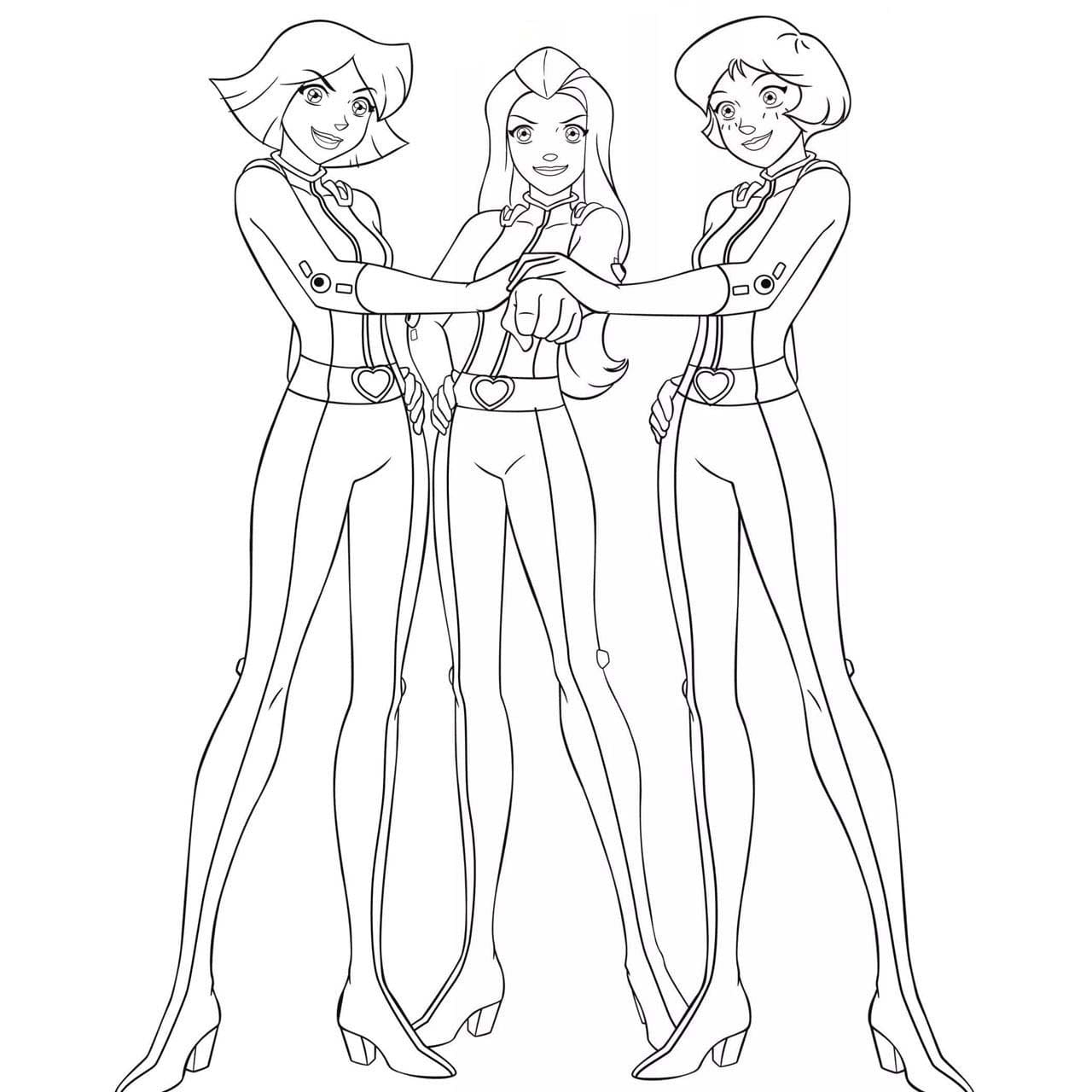 Spies-tytöt coloring pages