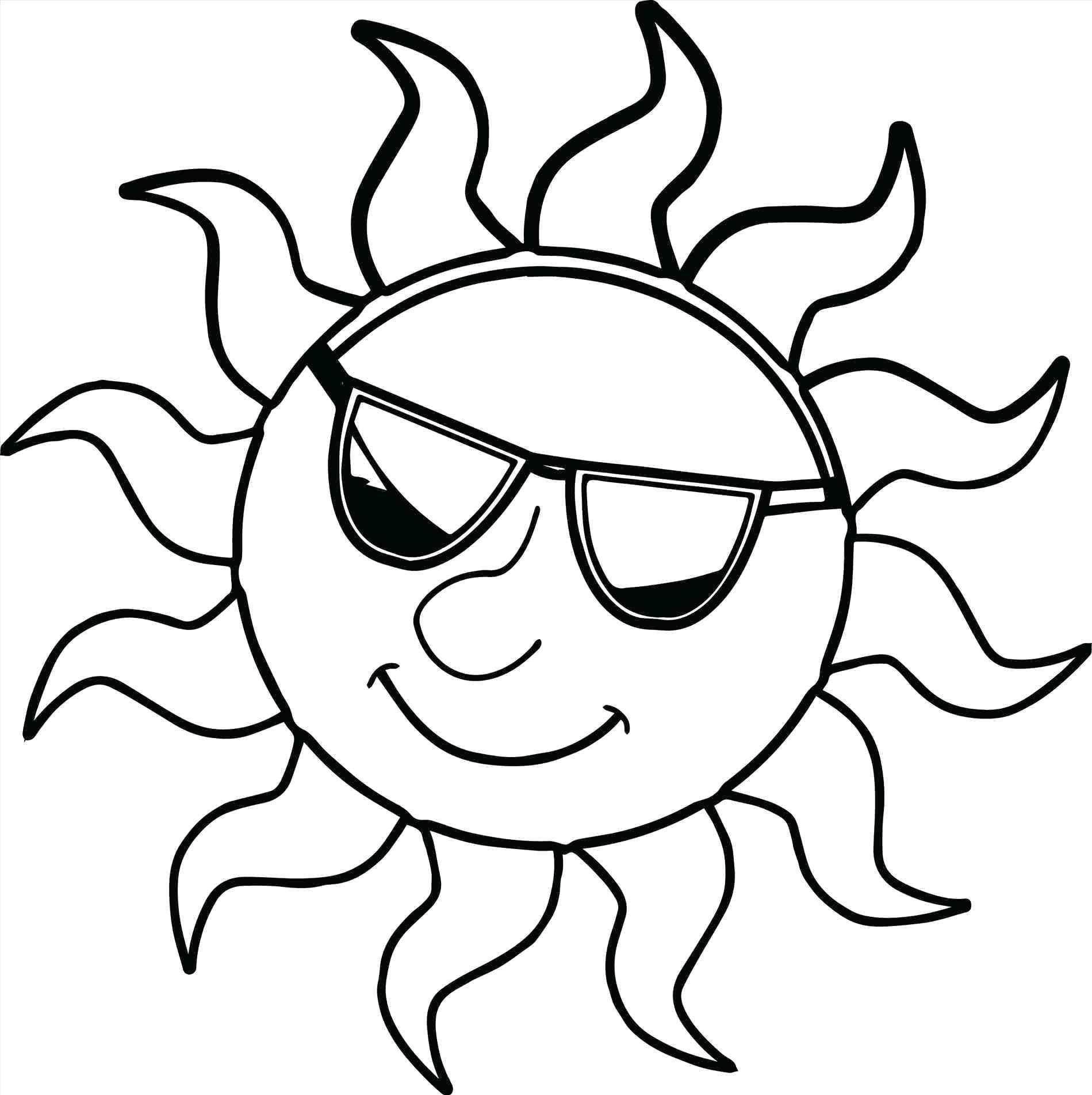 Free Printbale Sun Värityskuva