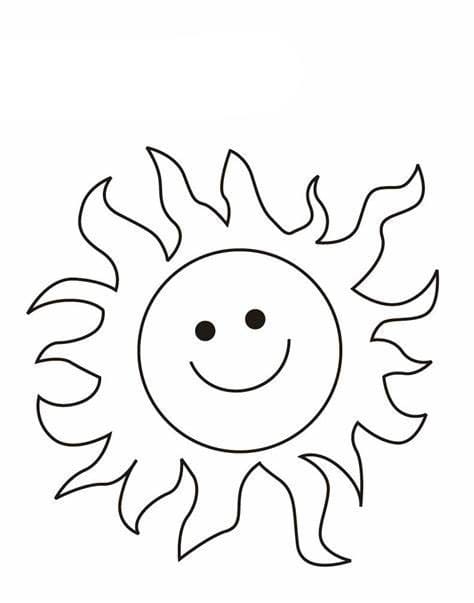 Free Sun Image Värityskuva