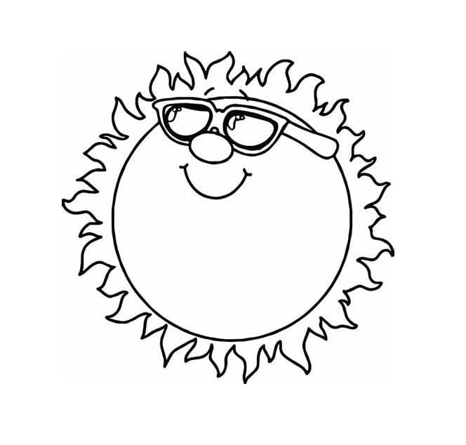 Print Sun Värityskuva