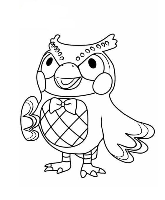 Animal Crossing Outline Värityskuva