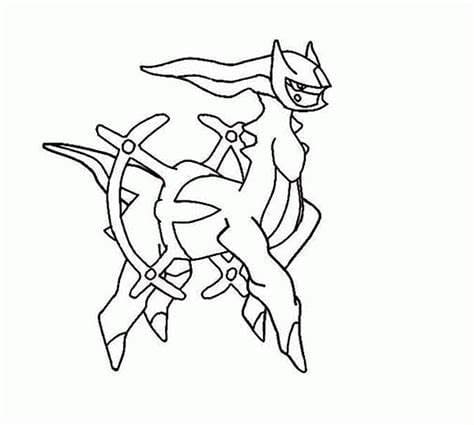Arceus ääriviivat Värityskuva