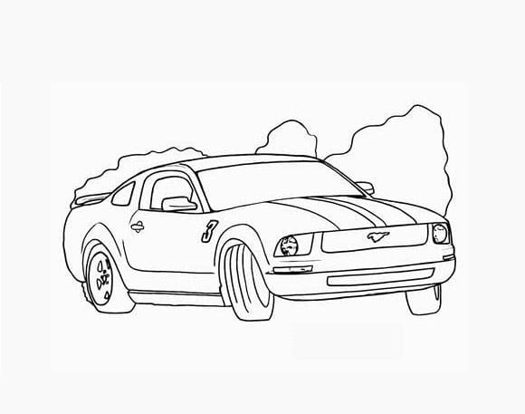 Auto - arkki 5 Värityskuva