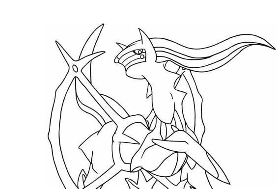 Ilmainen Arceus-tulostus Värityskuva