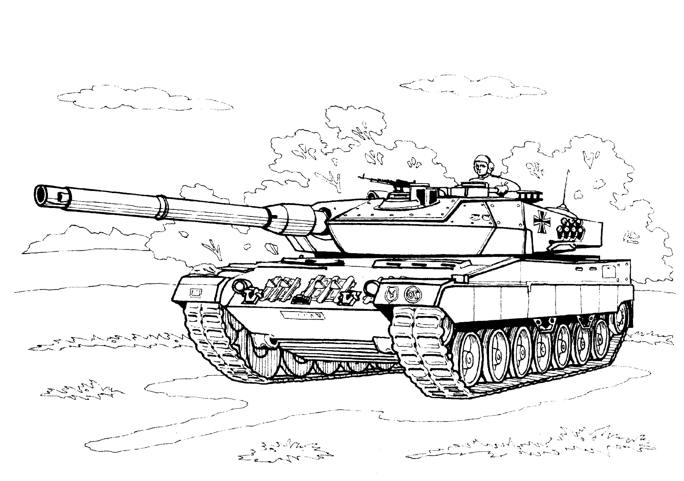 Tankit coloring pages