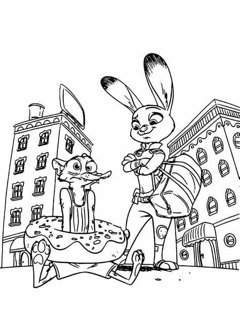 Zootropolis coloring pages