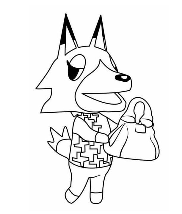 Tulosta Animal Crossing Värityskuva