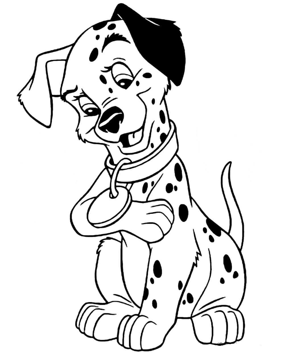 Tulosta Dalmatian Värityskuva