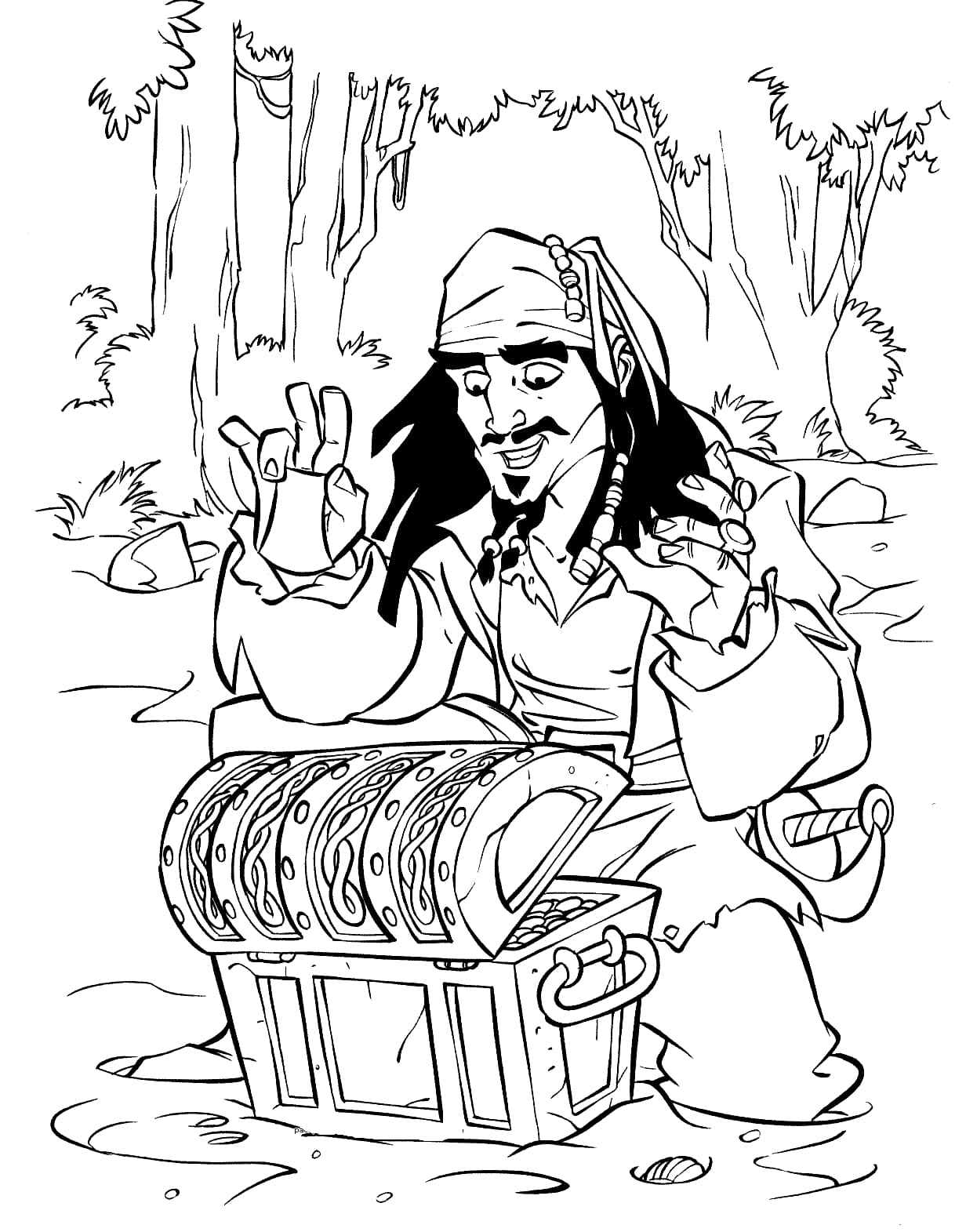 Pirates of the Caribbean coloring pages