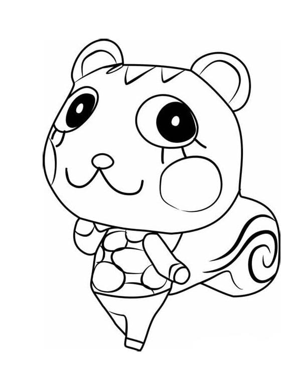 Animal Crossing coloring pages
