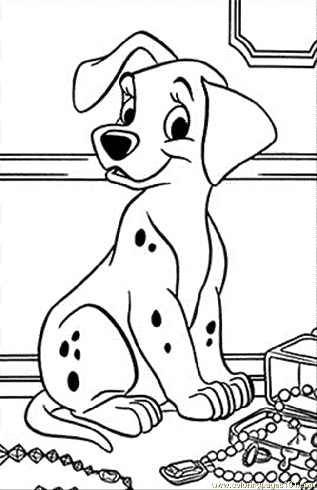 Tulostettava dalmatialainen Värityskuva