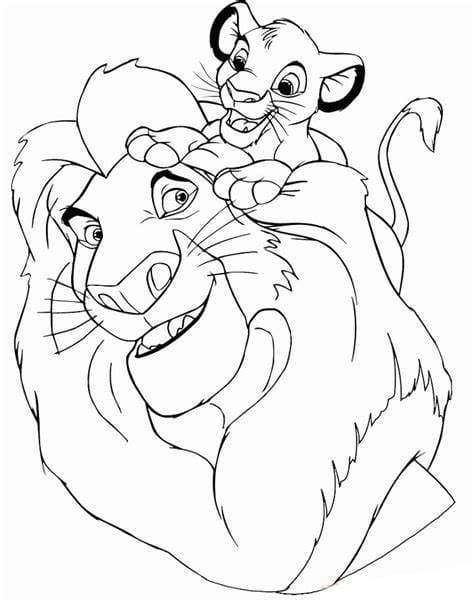 Leijonakuningas coloring pages