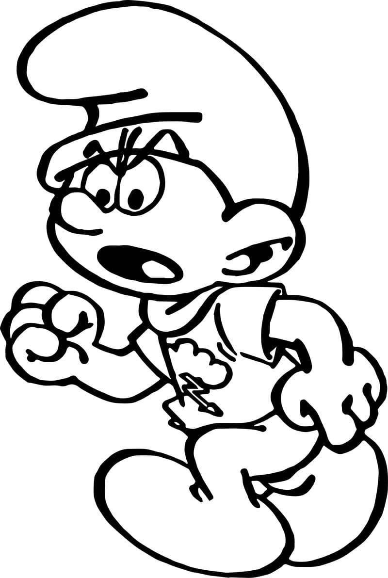 Vapauta Smurffit-kuva Värityskuva