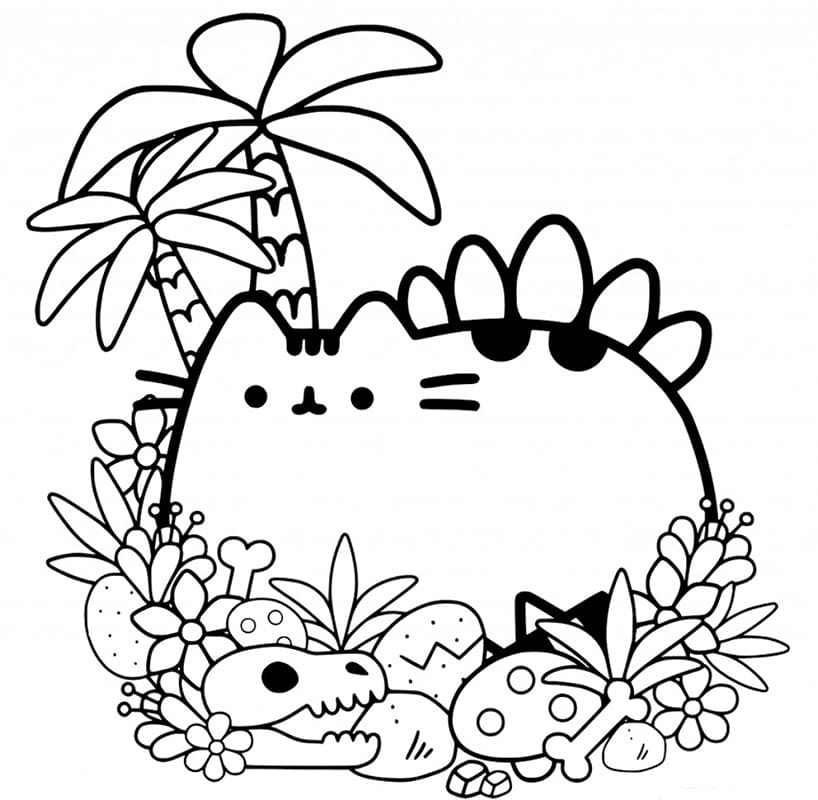 Ihana Pusheen Värityskuva