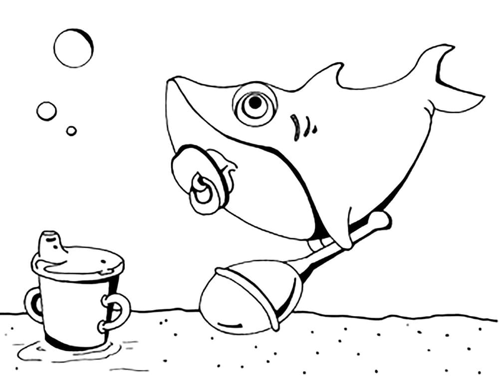 Little Shark Värityskuva