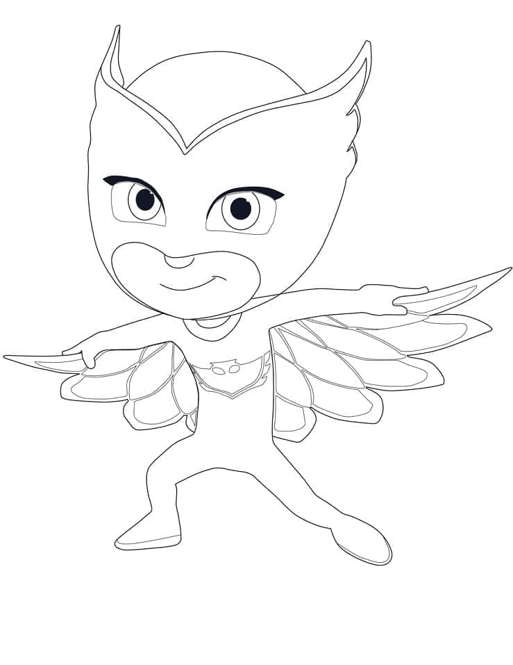 Owlette alkaen PJ Masks Värityskuva