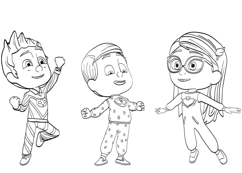 PJ Masks 12 Värityskuva