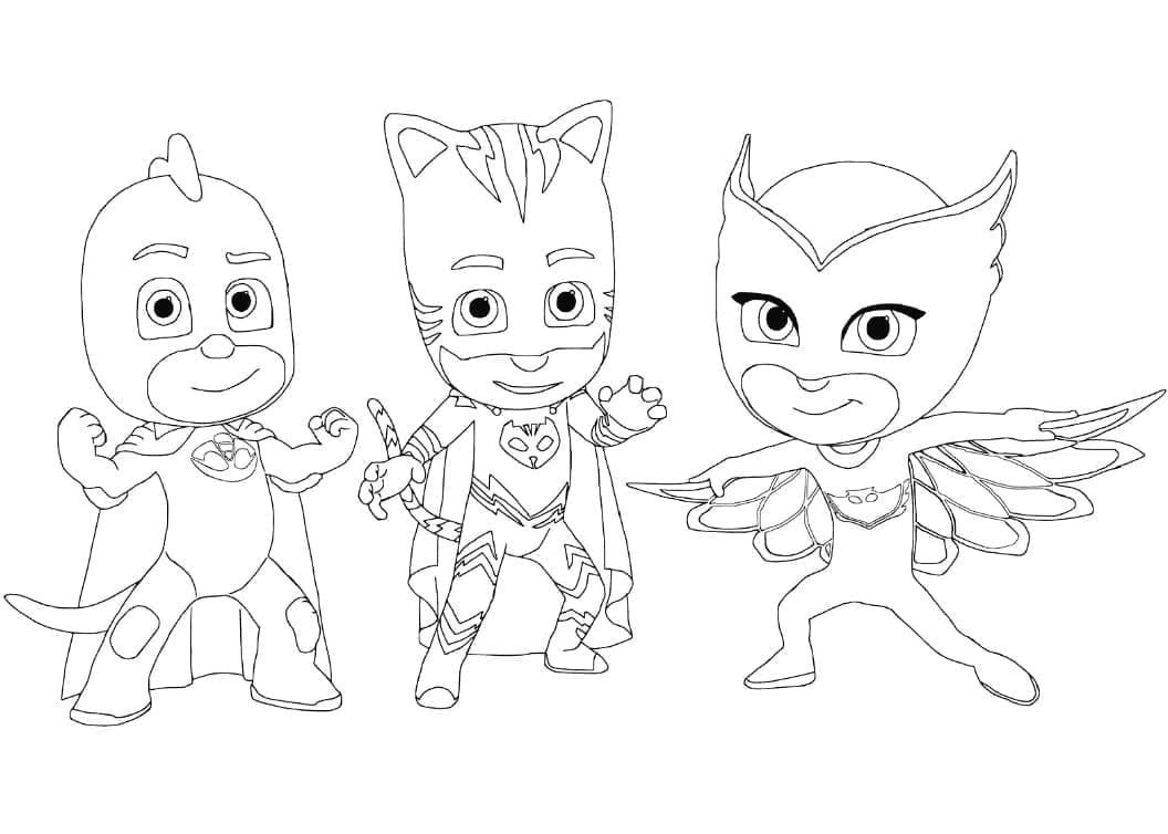 PJ Masks 15 Värityskuva