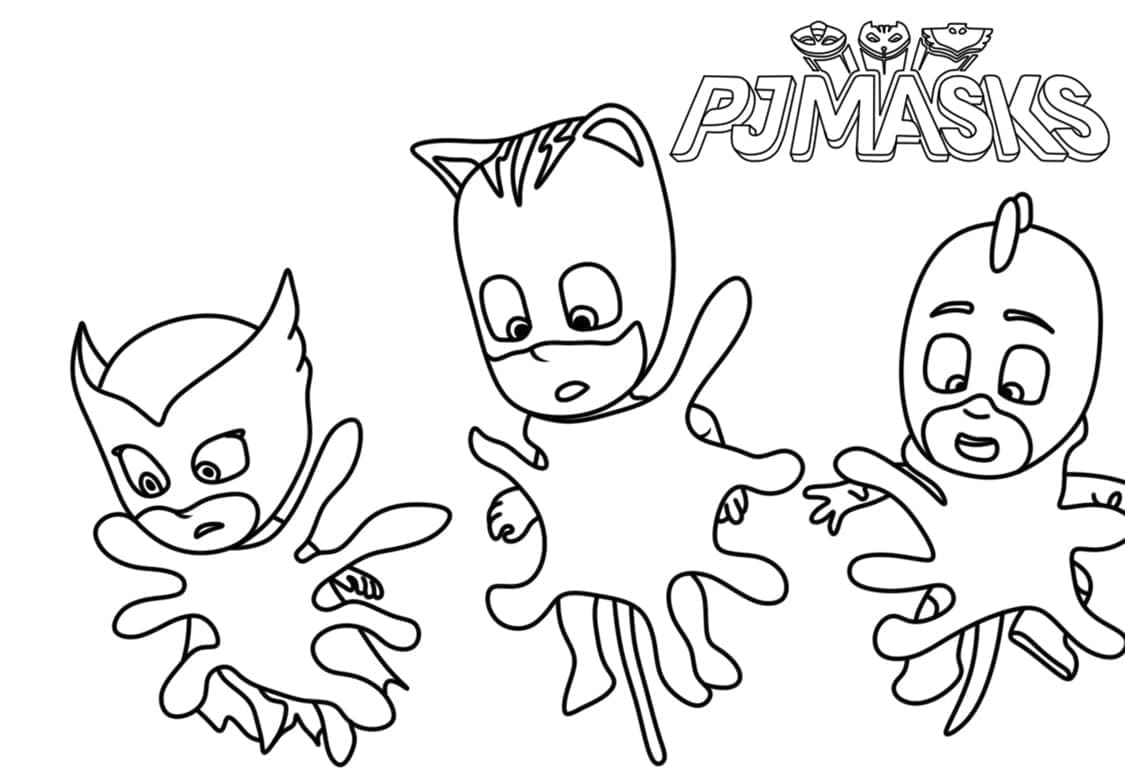 PJ Masks 4 Värityskuva