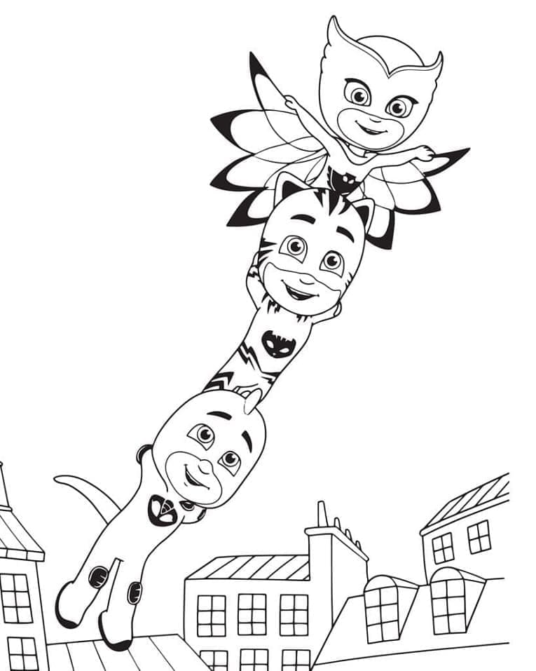 PJ Masks 7 Värityskuva