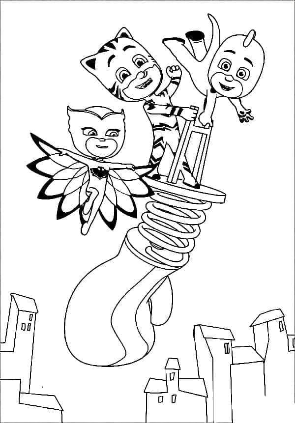 PJ Masks 8 Värityskuva