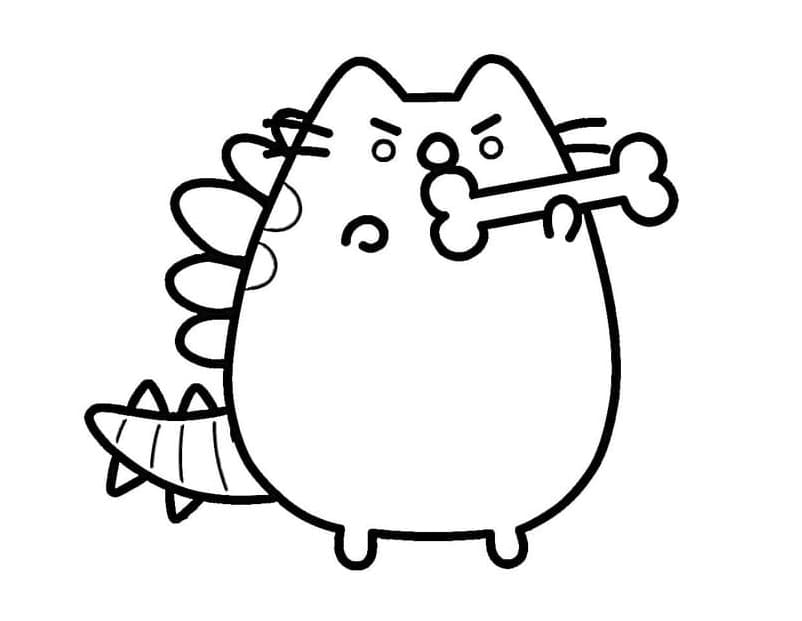 Pusheen Bonella Värityskuva