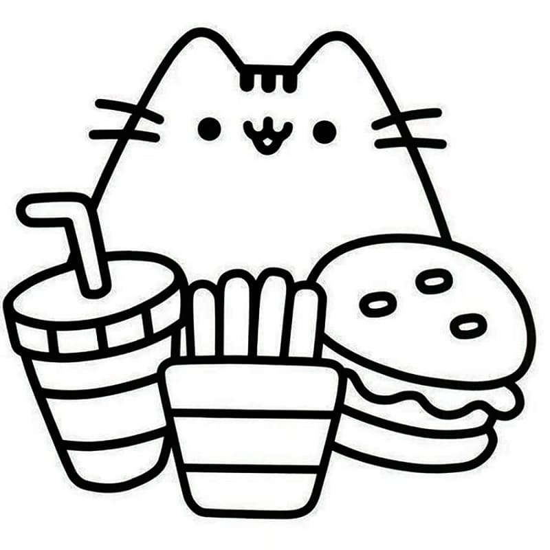 Pusheen Värityskuvat