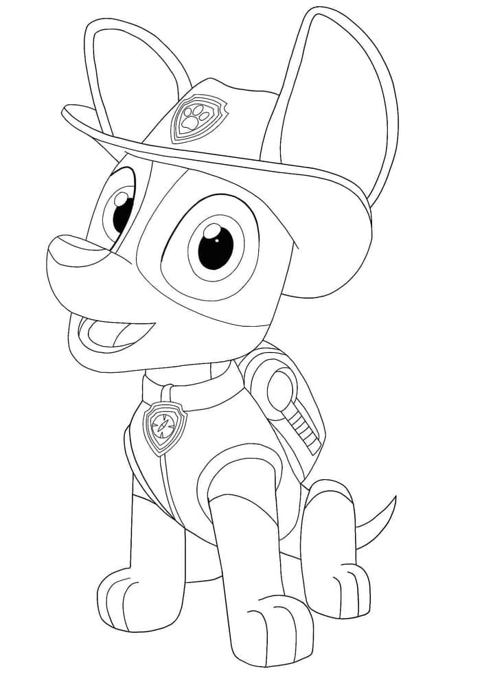 Söpö Jäljittäjä Paw Patrol Värityskuva