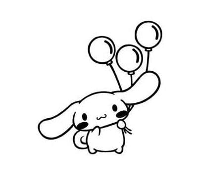Suloinen Cinnamoroll Värityskuva