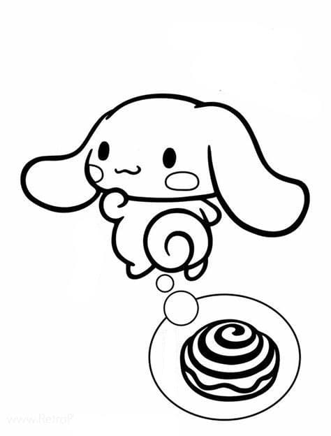 Tulosta Cinnamoroll Värityskuva