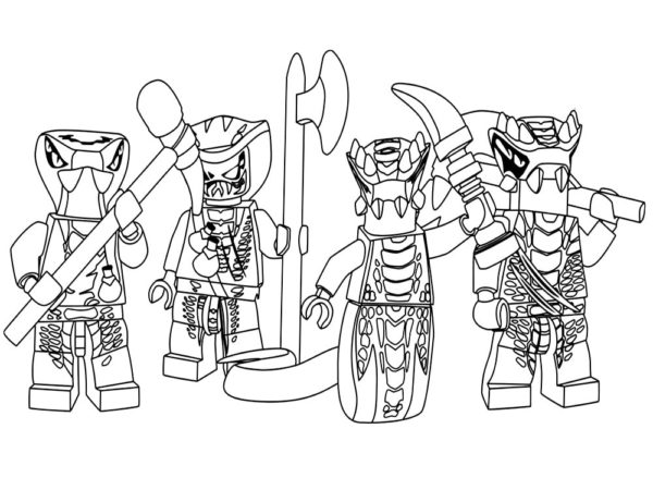 Armored snakes are ready to fight with the ninja Värityskuva