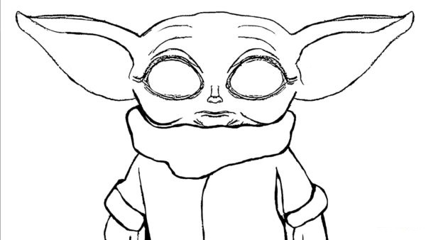 Baby yoda Värityskuva