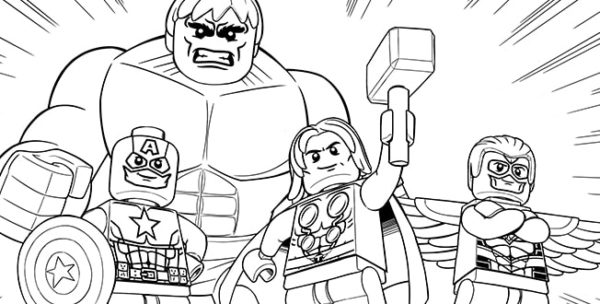 Lego Avengers, mukaan lukien Hulk Värityskuva