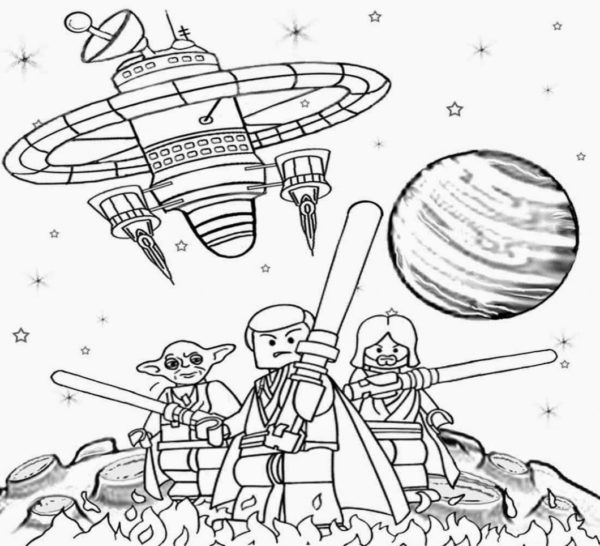 Lego - Star Wars. Värityskuva