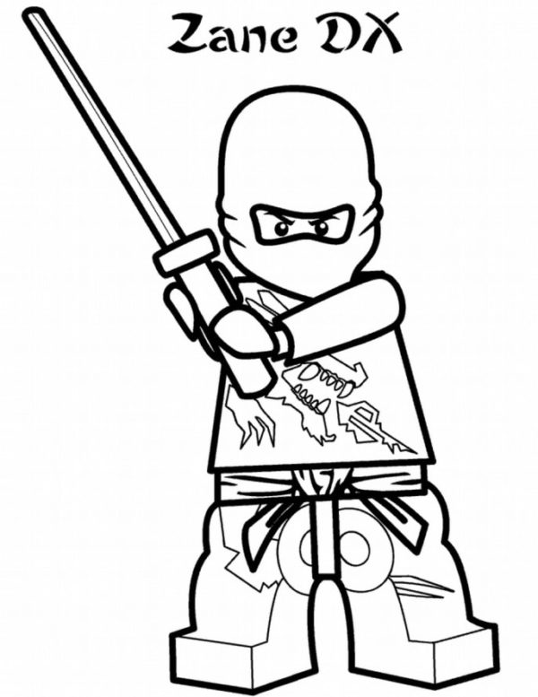 Zane Ninja väritys sivu Värityskuva