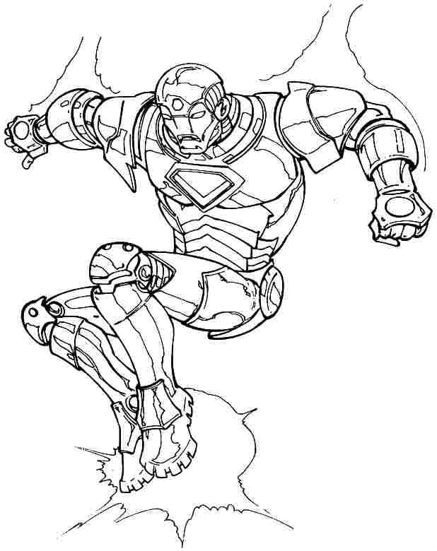 Amazing Iron Man tulostettava Värityskuva