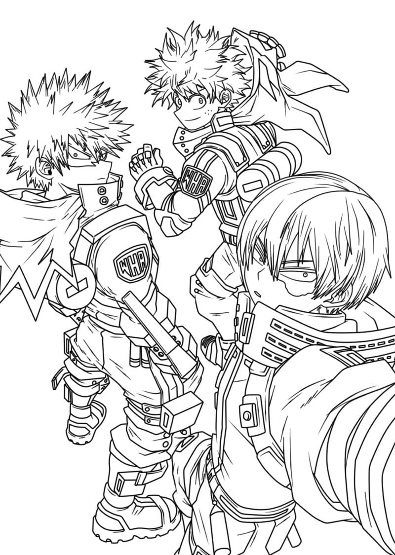 Anime My Hero Academia Värityskuva