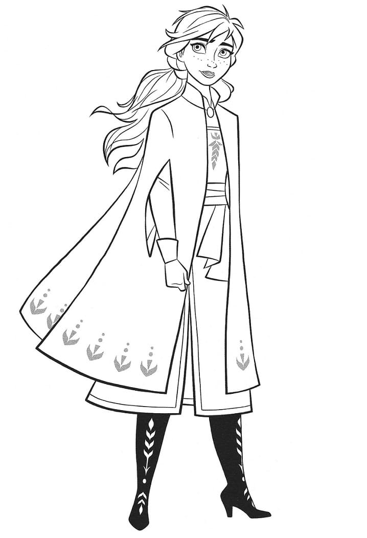 Anna Disney Frozen Värityskuva