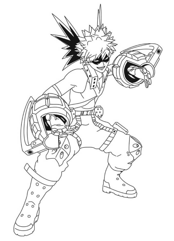Bakugo My Hero Academia Värityskuva