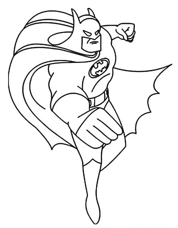 Batmanin Hyökkäys Värityskuva