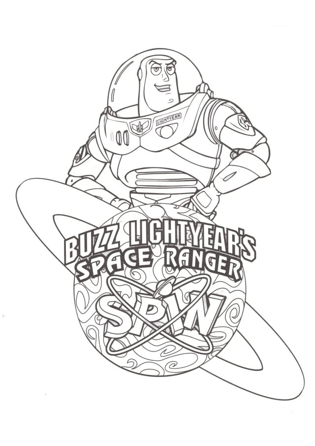 Buzz Lightyear Toy Storysta Värityskuva