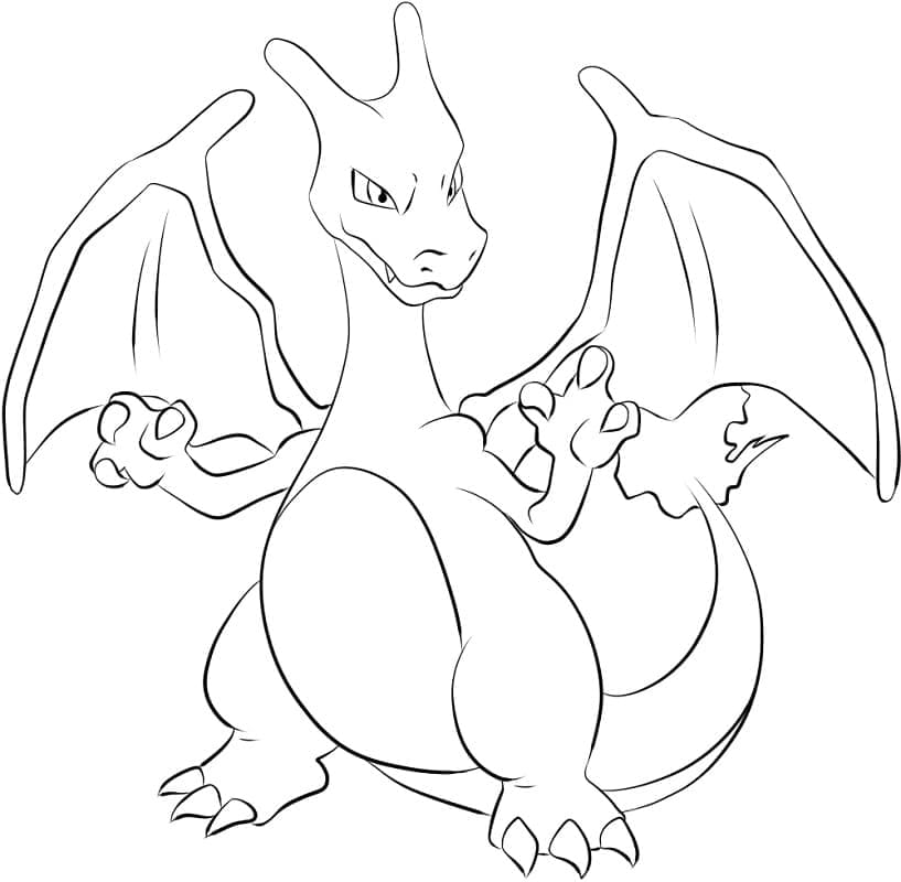 Charizard lapsille Värityskuva