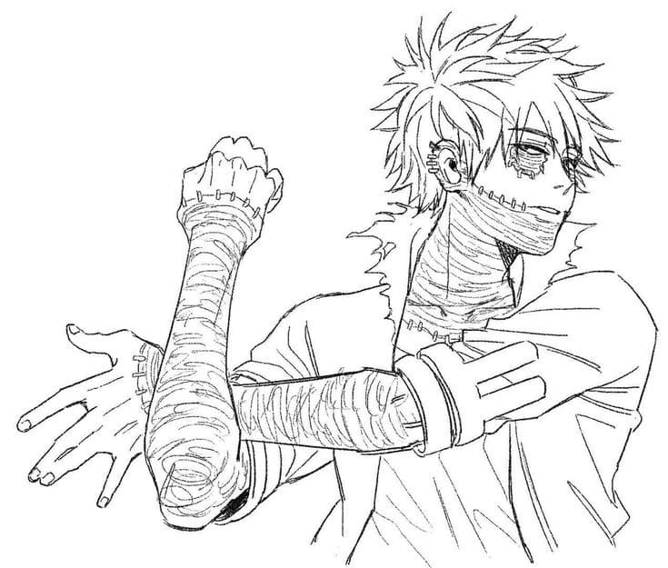 Dabi My Hero Academia Värityskuva