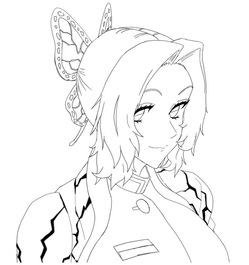 Demon Slayer Shinobu Kocho Värityskuva