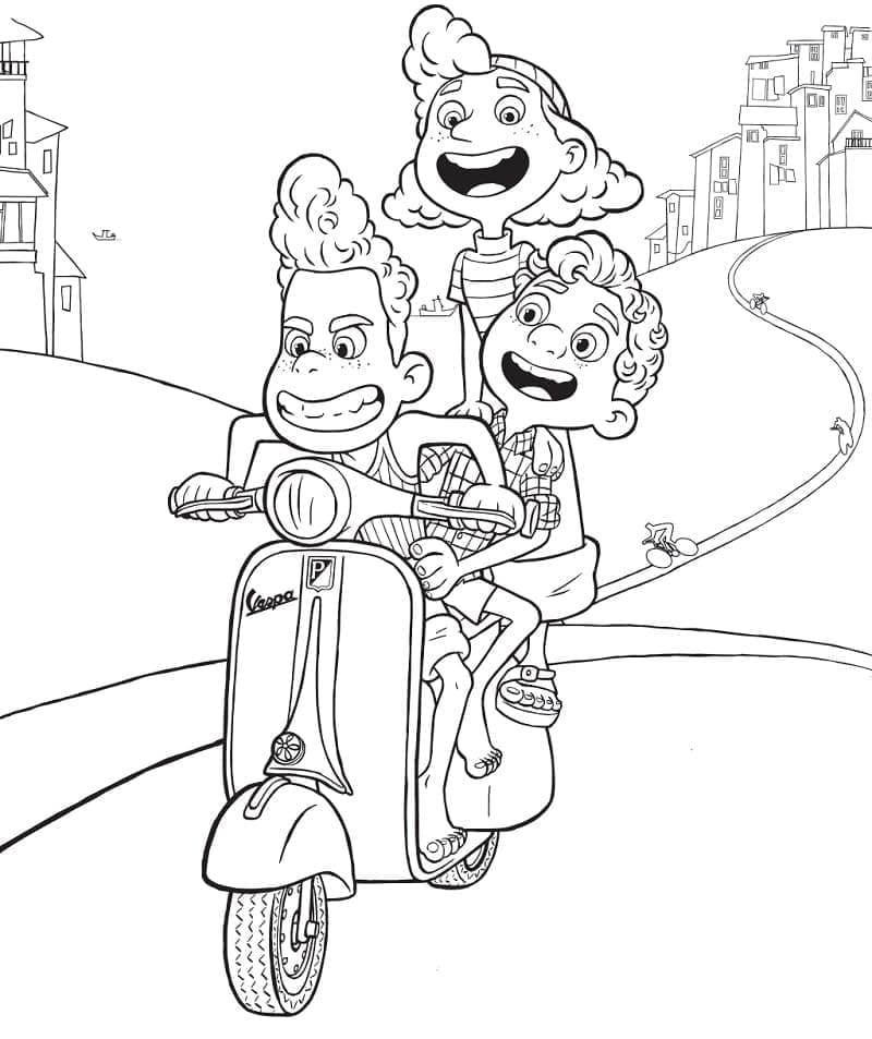 Luca coloring pages