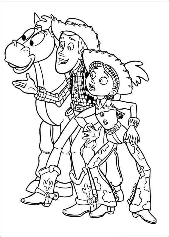 Disney Pixarin lelutarina Värityskuva