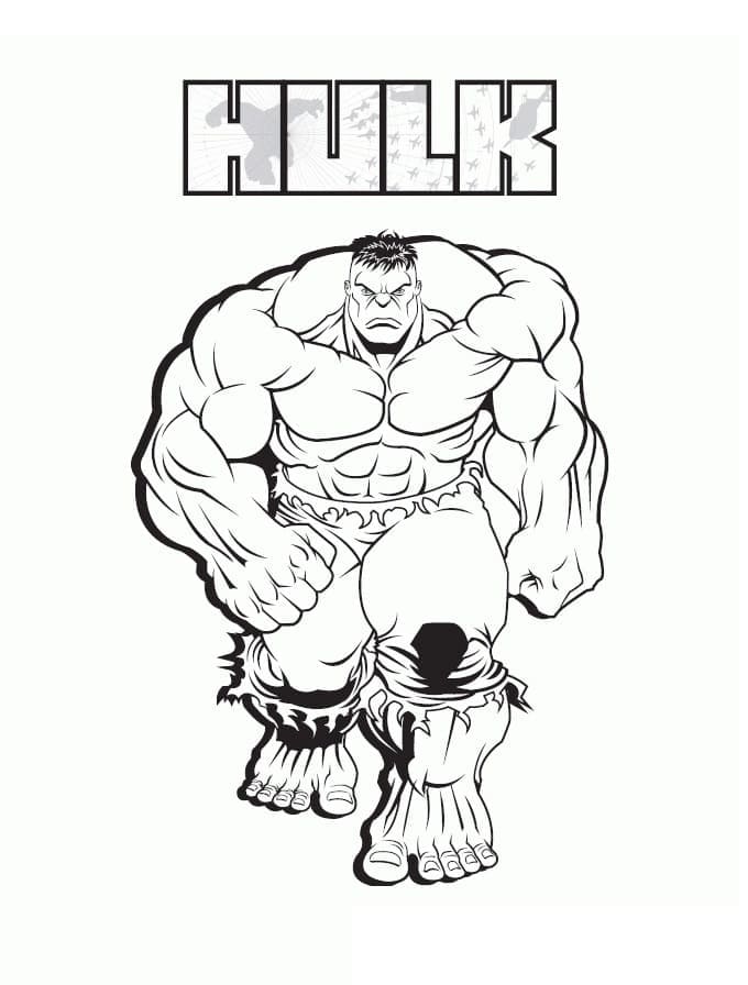 Erittäin Vihainen Hulk Värityskuva